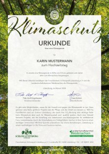 Schloss-Luetetsburg-Klimaurkunde-Klimaspende Schloss-Luetetsburg-Klimaurkunde-Klimaspende